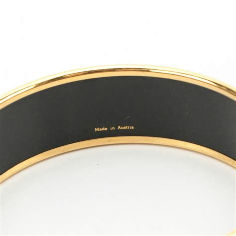 Hermes Wide Royal Blue Enamel Bangle (Le Tigre Royal) 